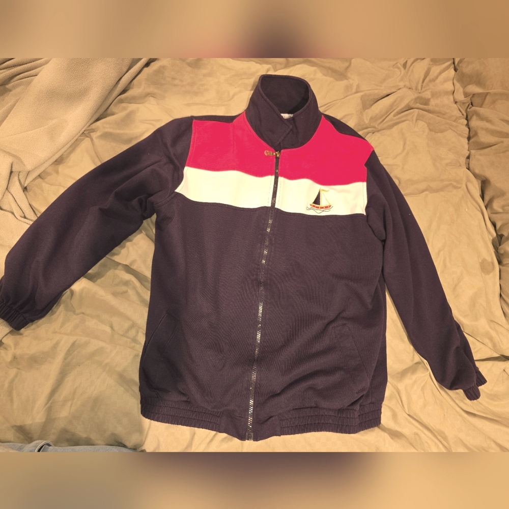 Bon Worth Female size S small Zipper American Jacket/sweatshirt With 2 Pockets